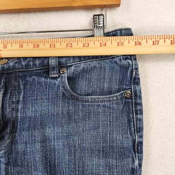 Chicos Jeans Womens .5 Blue 6 Bootcut Platinum Ultimate Fit Stretch Denim Casual - Picture 3 of 11
